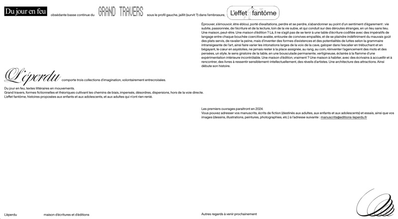 éditions l'éperdue